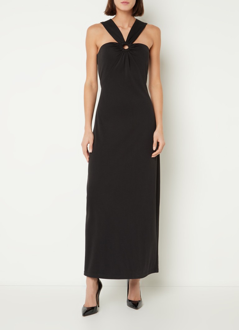 Robe longue dos nu Aaiko Amani avec détails ajourés