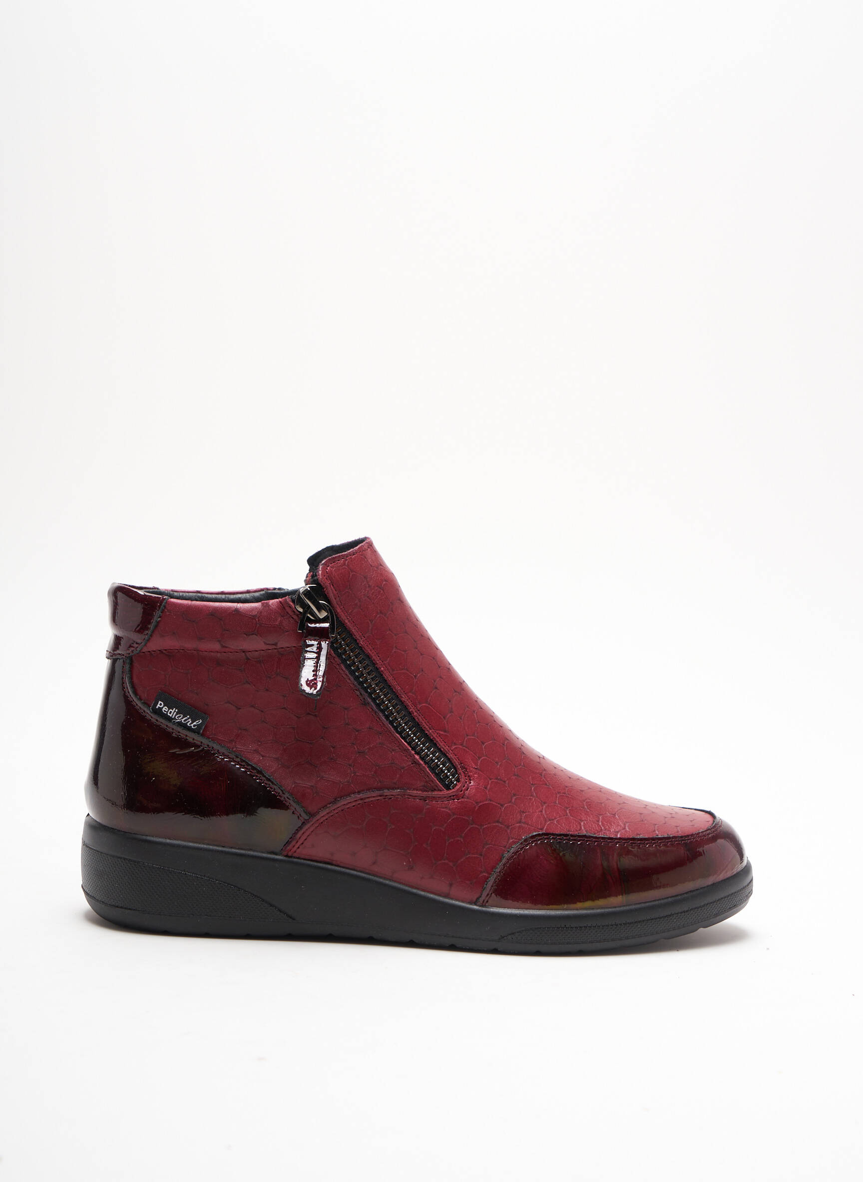 Pedi Girl Bottines Femme couleur rouge