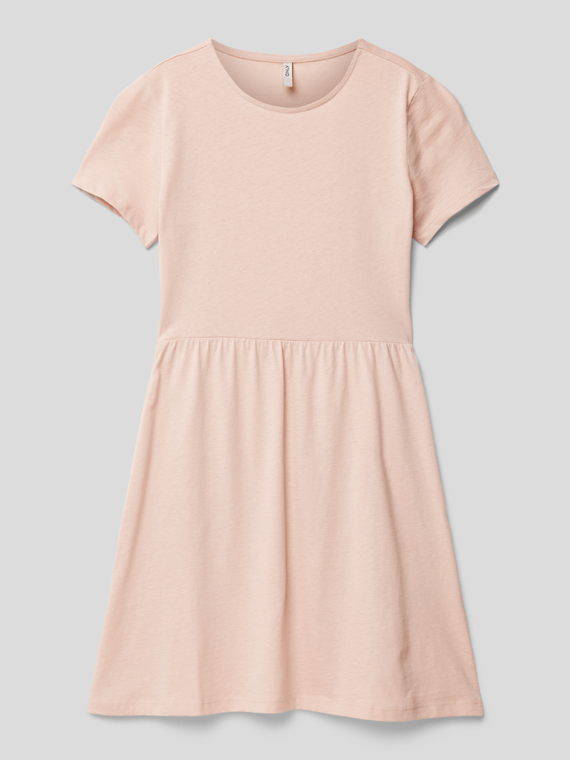 Kleid mit Rundhalsausschnitt Modell 'STELLA' in altrosa