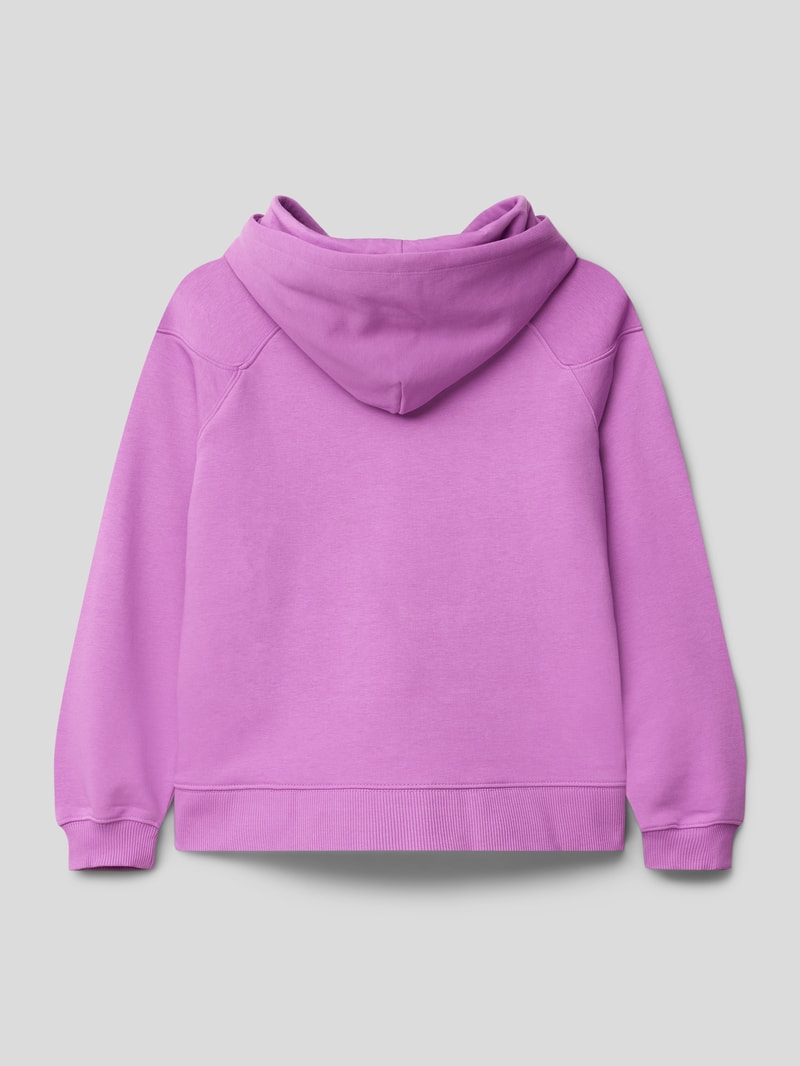 Hoodie mit verlängerter Rückseite in flieder