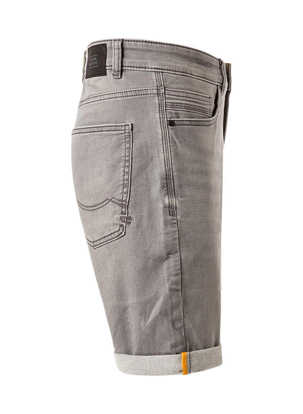 camel active, Jeansshorts, Slim Fit, Baumwoll-Stretch, steingrau