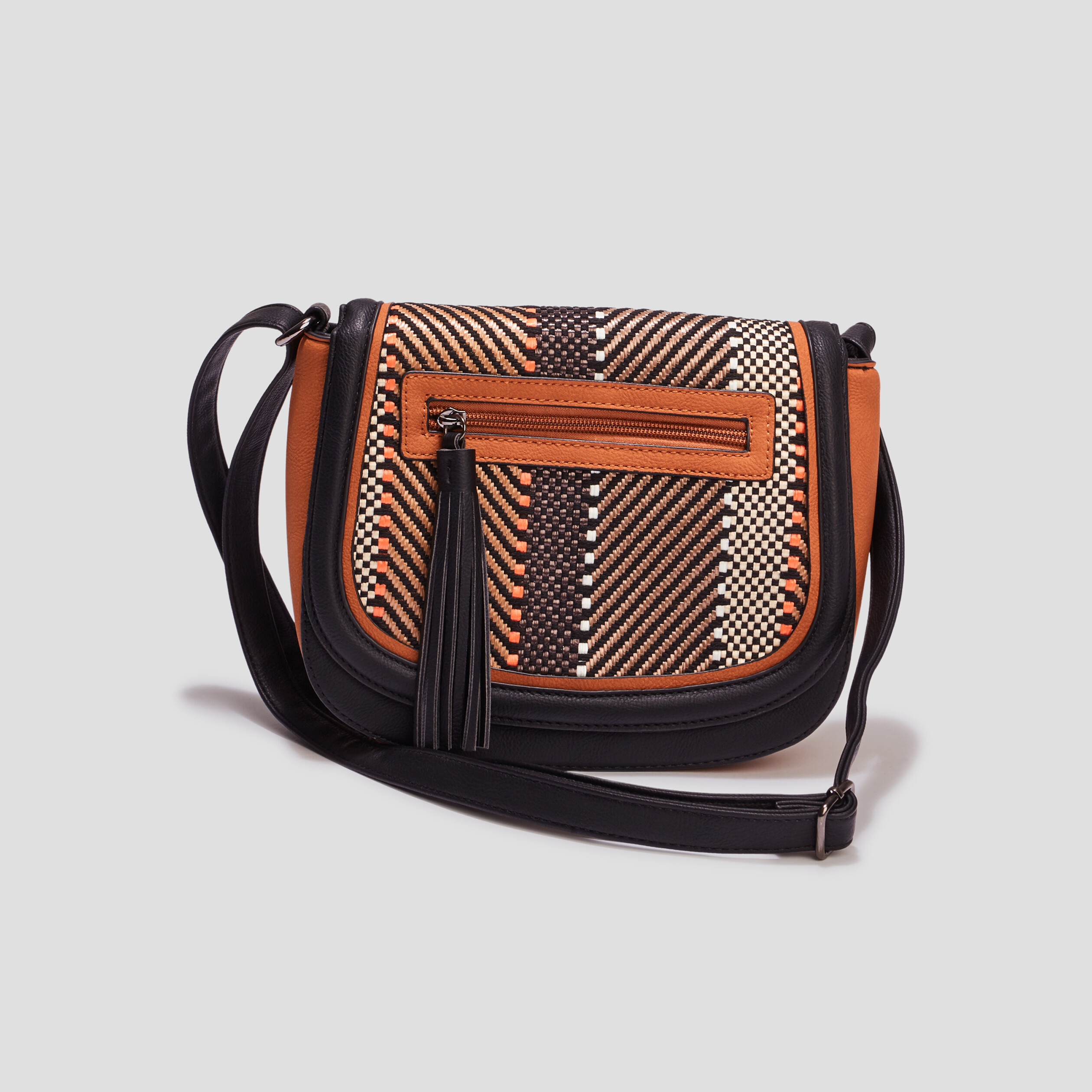 Sac besace arrondi multicolore femme | La Halle