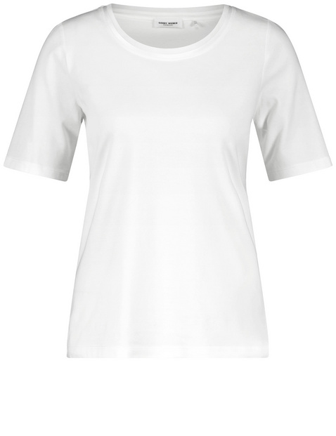 T-Shirt mit dekorativer Ausschnittblende