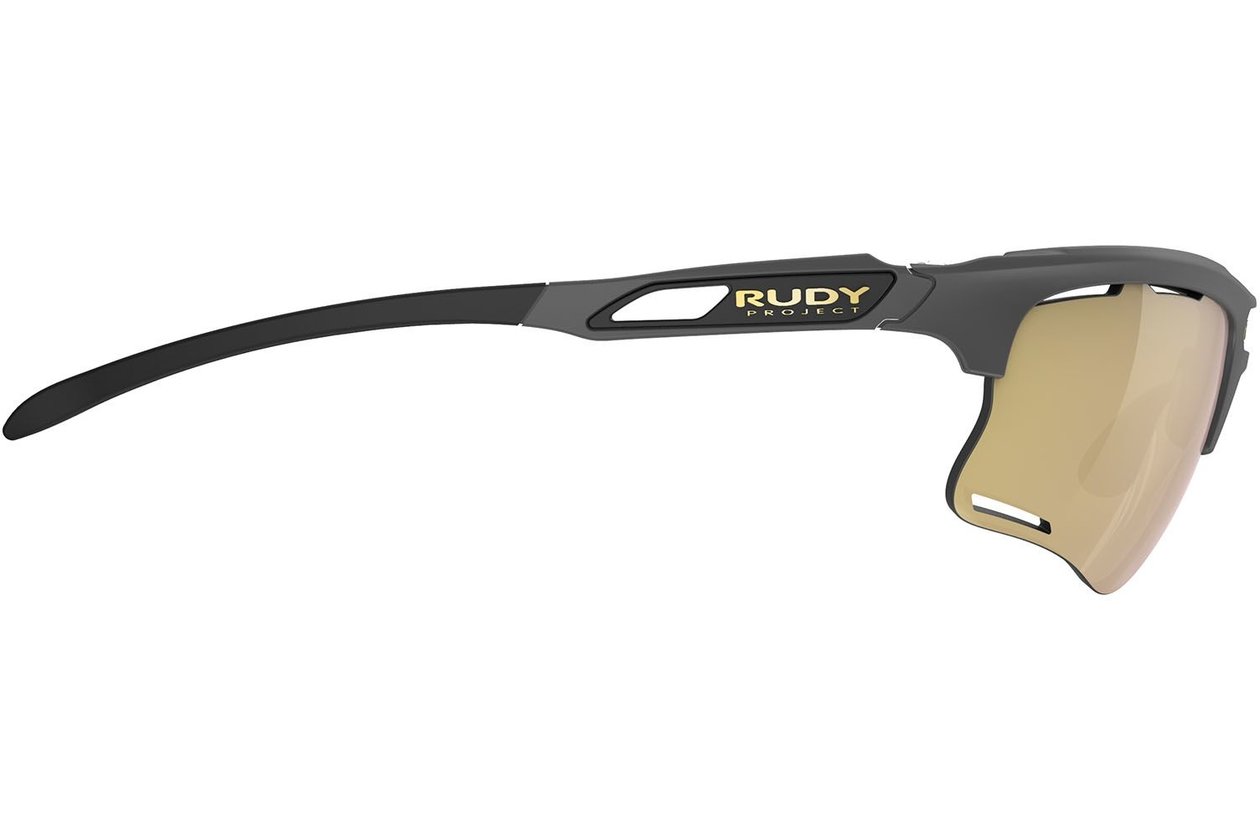 Rudy Project Keyblade Charcoal Matte - Multilaser Gold