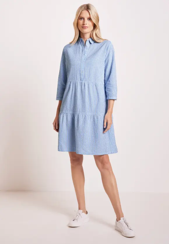 CECIL Seersucker Streifen Kleid