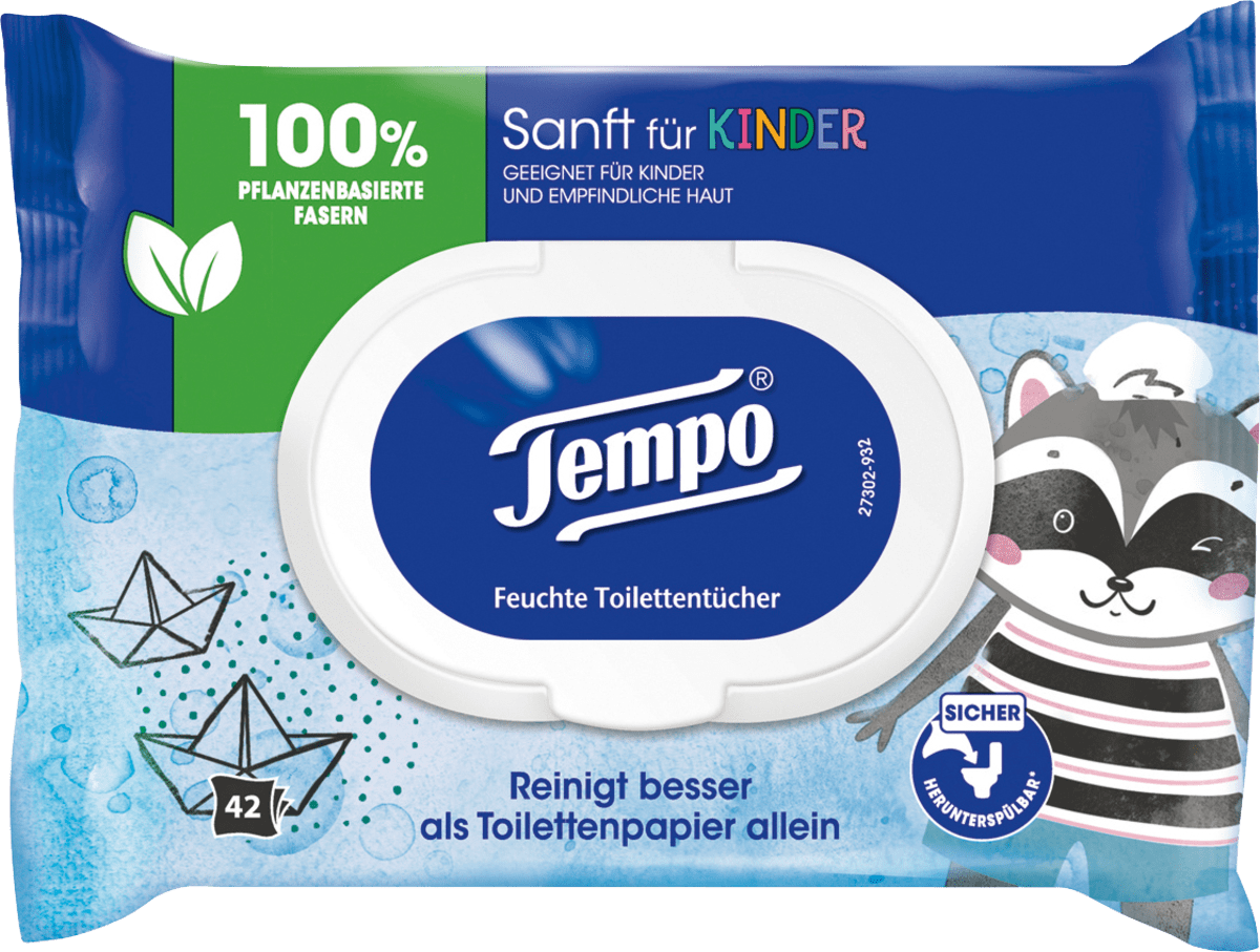 Feuchtes Toilettentücher Sanft für Kinder, 42 St