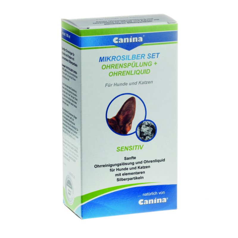 Canina Augen- & Ohrenpflege Canina Mikrosilber SET Ohrenspülung & Liquid 150ml