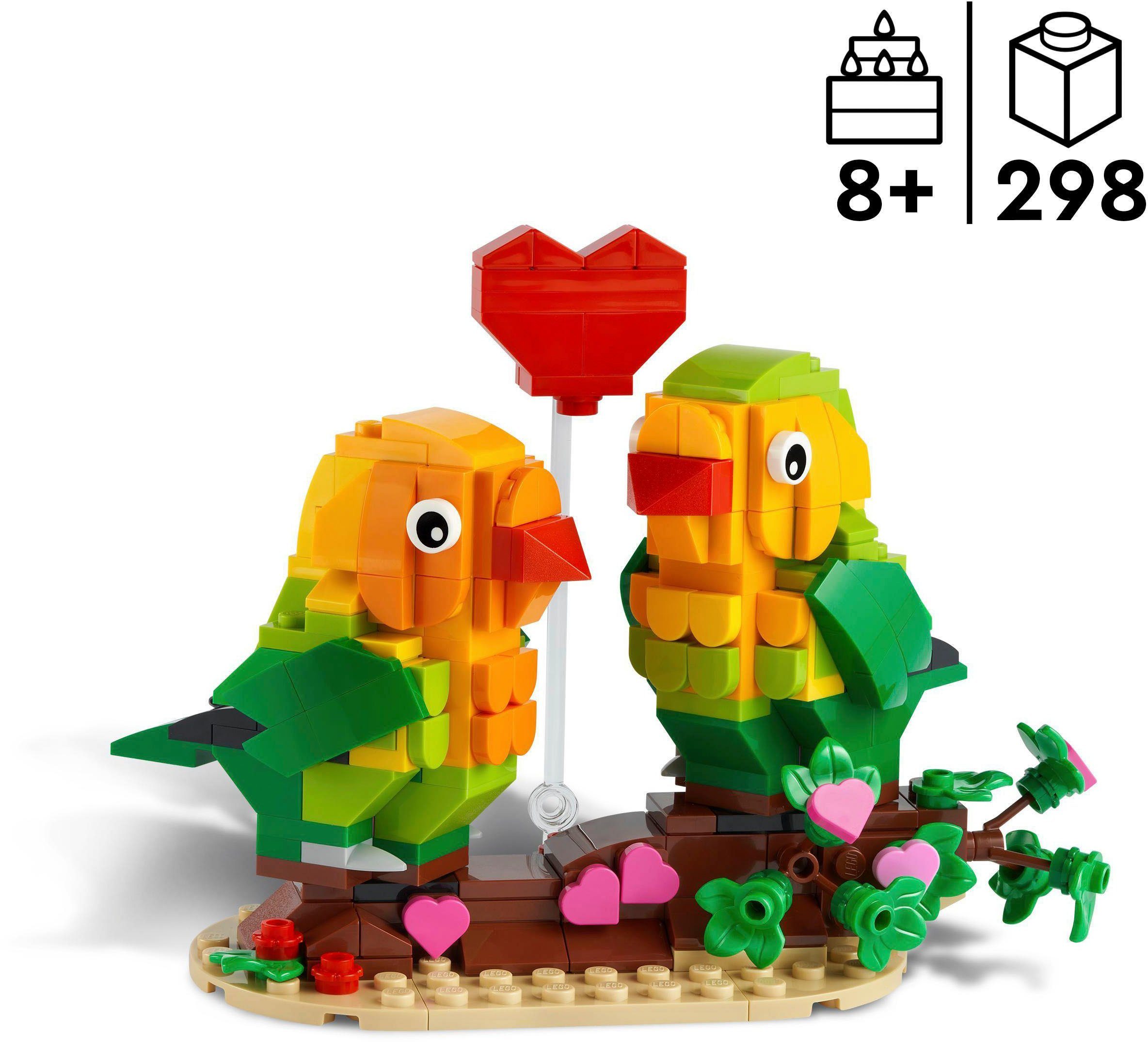 LEGO® Konstruktionsspielsteine Valentins-Turteltauben (40522), LEGO®, (298 St), Made in Europe