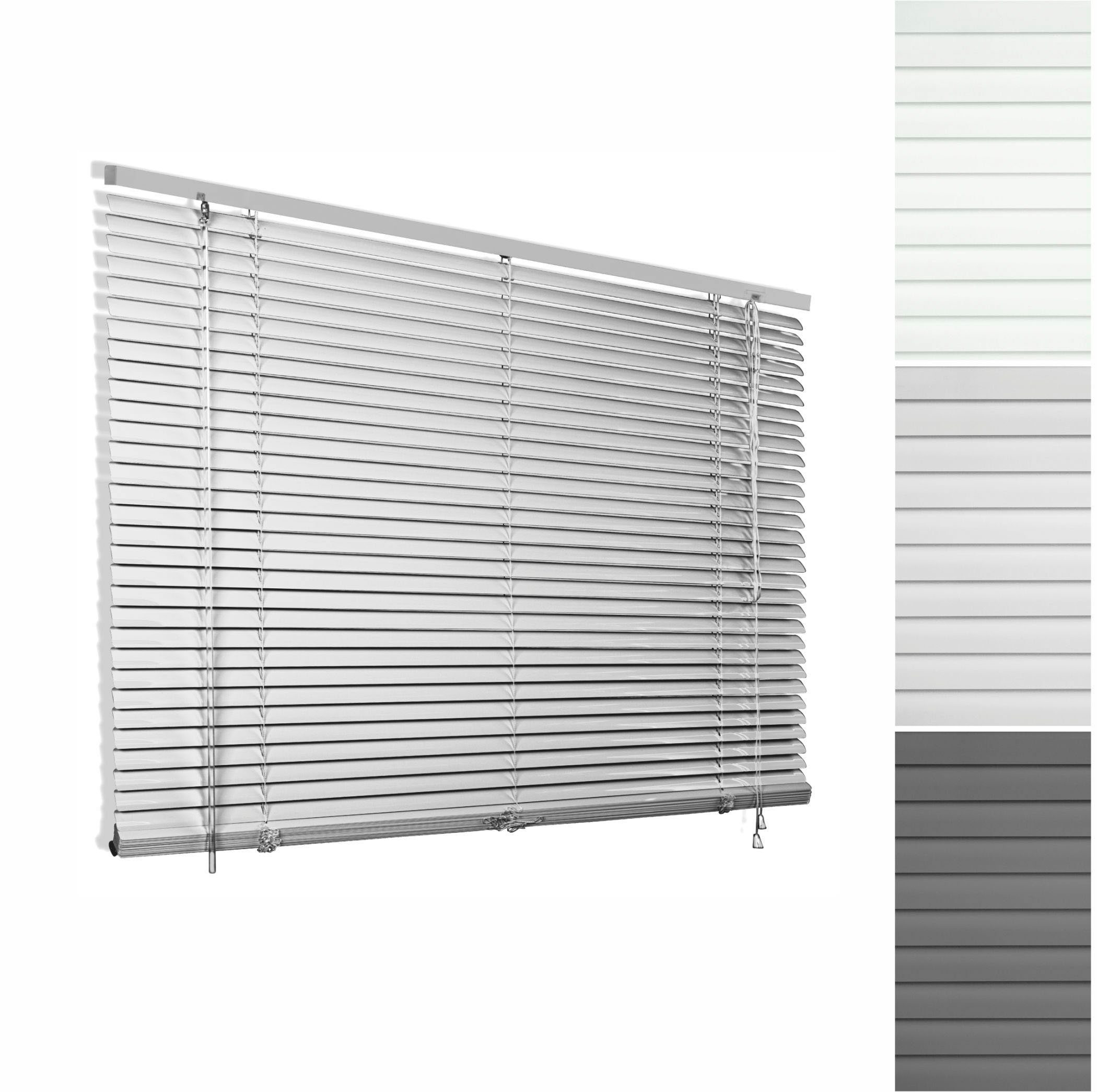 Jalousie Matti, Good Life, ohne Bohren, freihängend, Klemmfix-Jalousie aus Aluminium