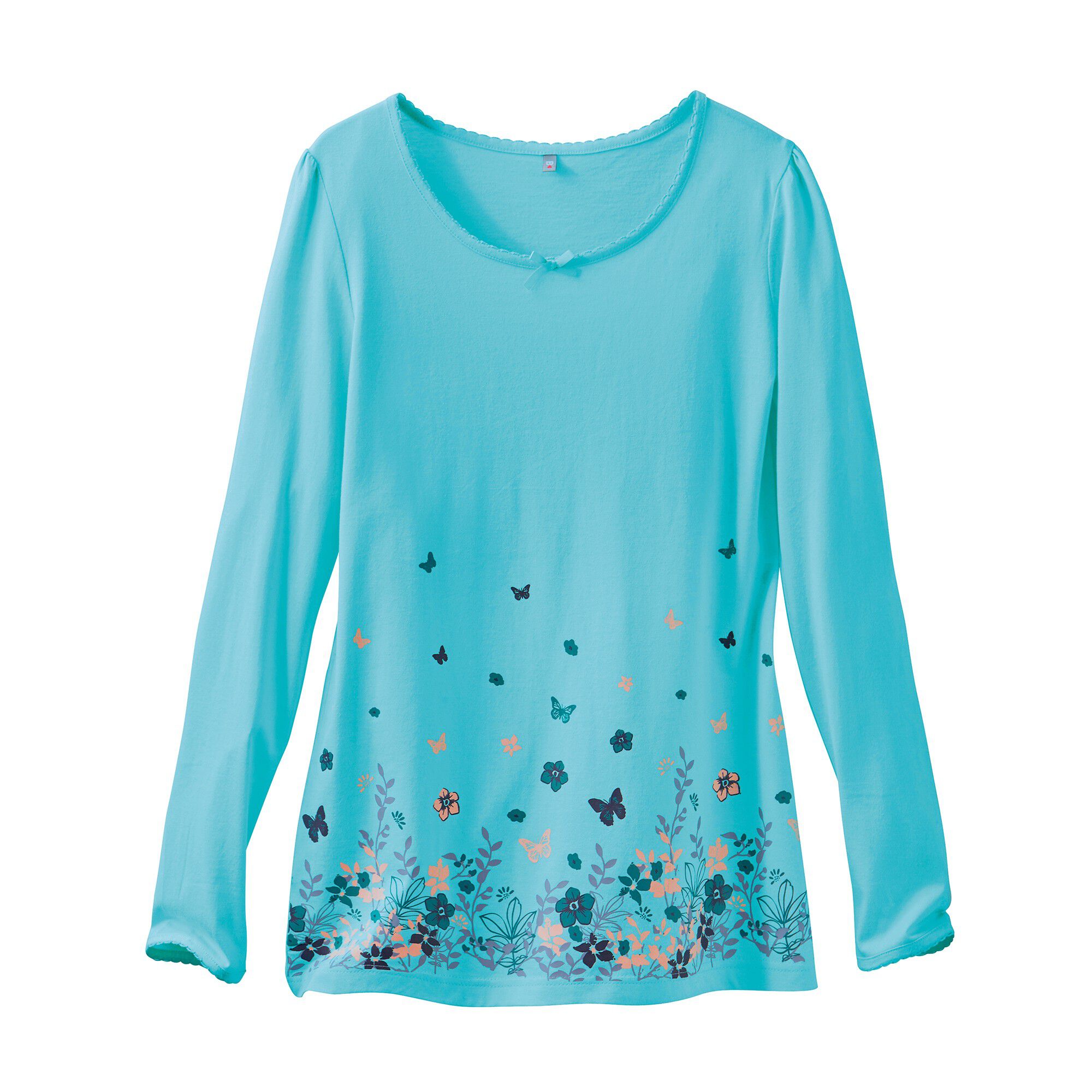 T-shirt base imprimée bucolique