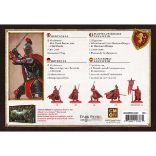 A Song of Ice & Fire – Lannister Redcloaks (Rotröcke von Haus Lennister) (Multilingual)