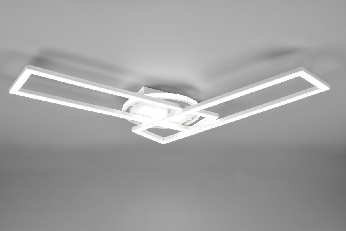 Reality Leuchten LED Deckenleuchte Twister Weiß