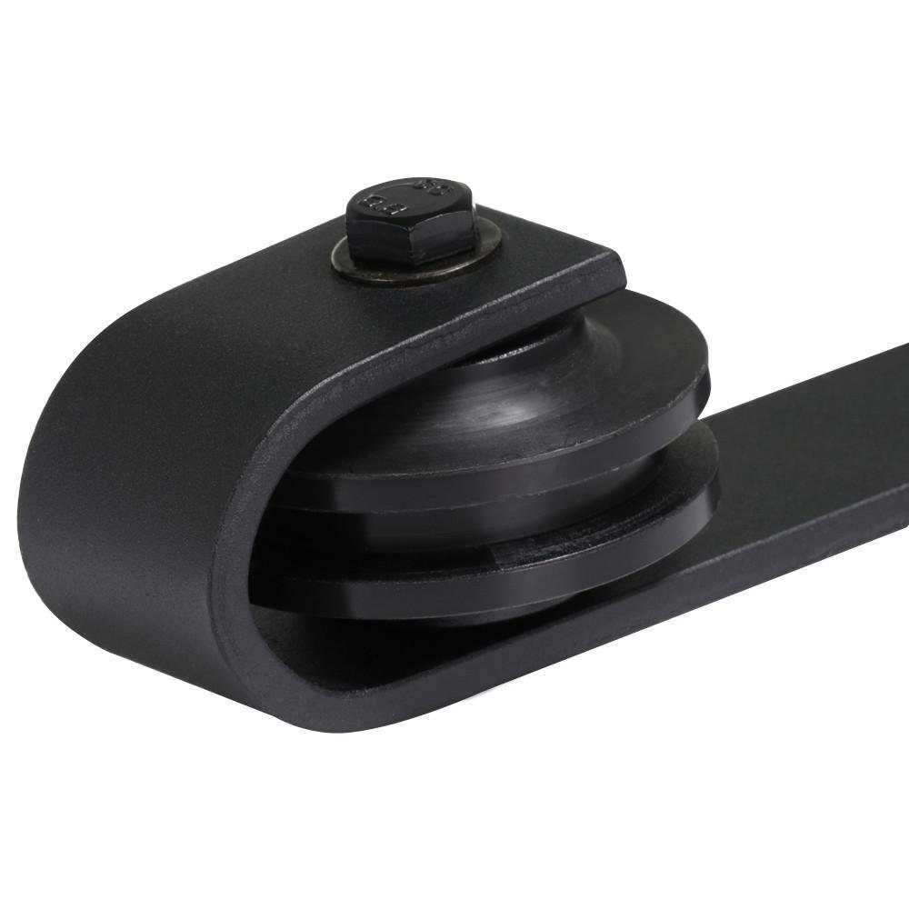 Yaheetech Schiebetür, 200/244 cm Schiebetürbeschlag Set Laufschienen
