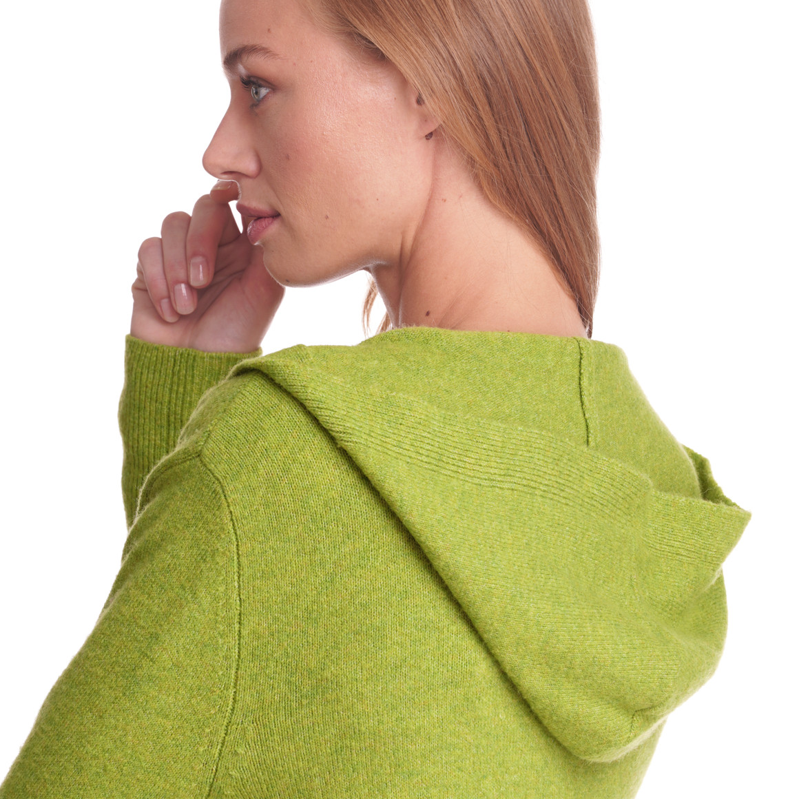 Damen Strickjacke mit Kapuze