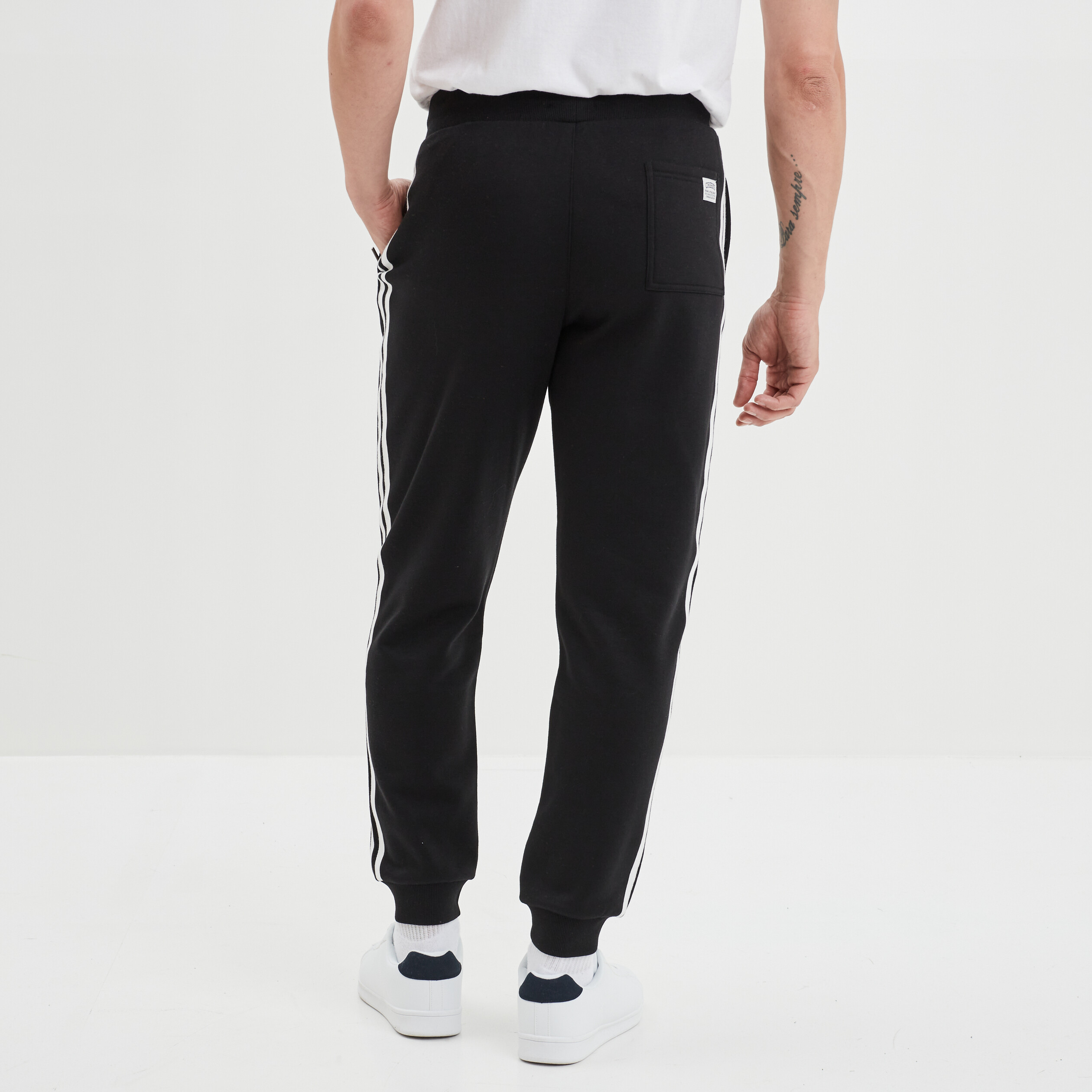 Pantalon de jogging stretch Creeks noir homme | La Halle