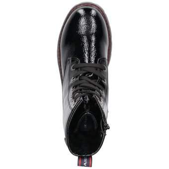 Tom Tailor Schnür Boots in schwarz
