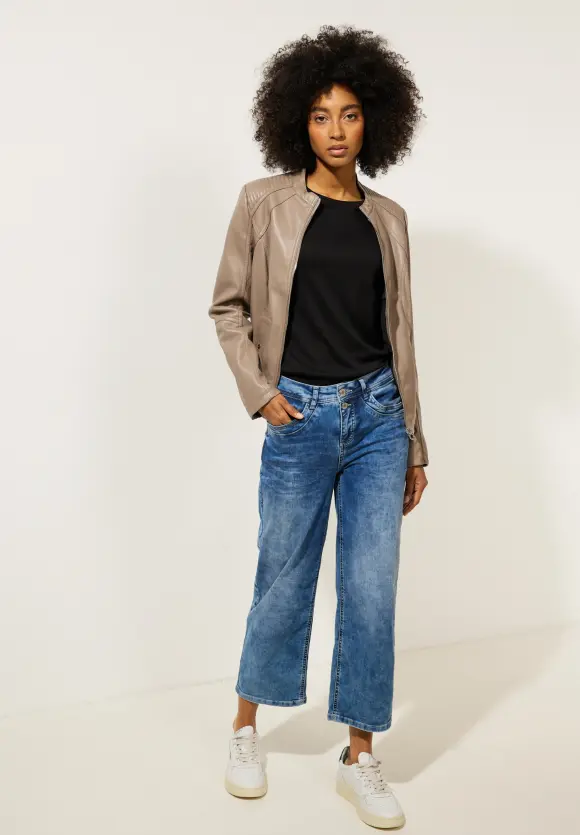 Street One Jacke in Lederoptik