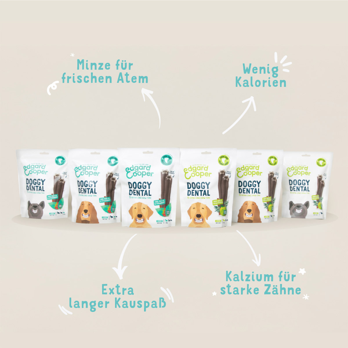 Edgard & Cooper Doggy Dental Apfel/Eukalyptus L bei ZooRoyal