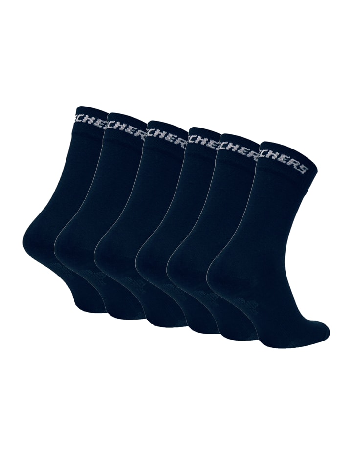 Skechers Socken Unisex 6p Basic Socks Mesh Ventilation in Navy günstig kaufen