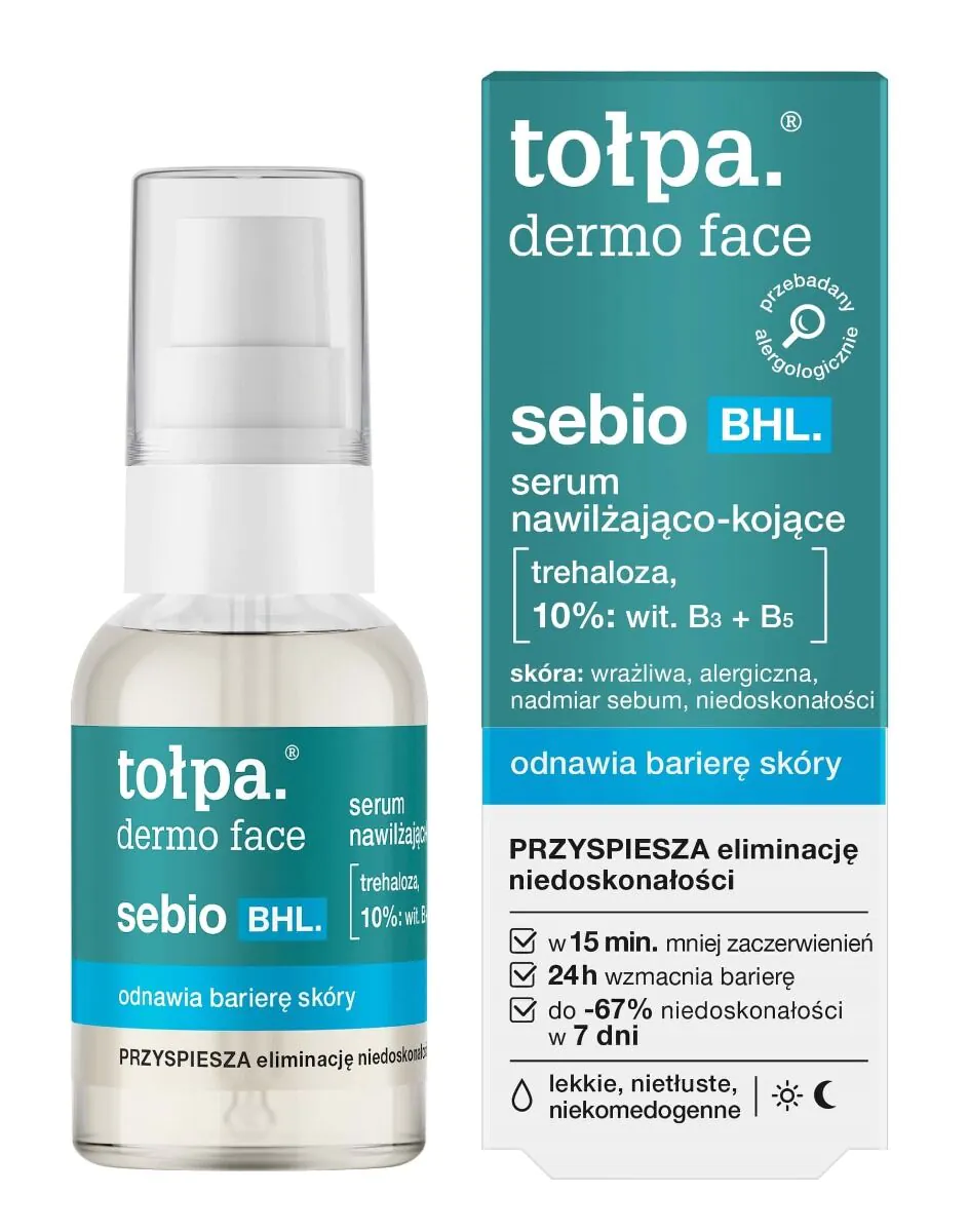 Tołpa Dermo Face Sebio BHL - Drėkinamasis ir raminamasis serumas 30 ml