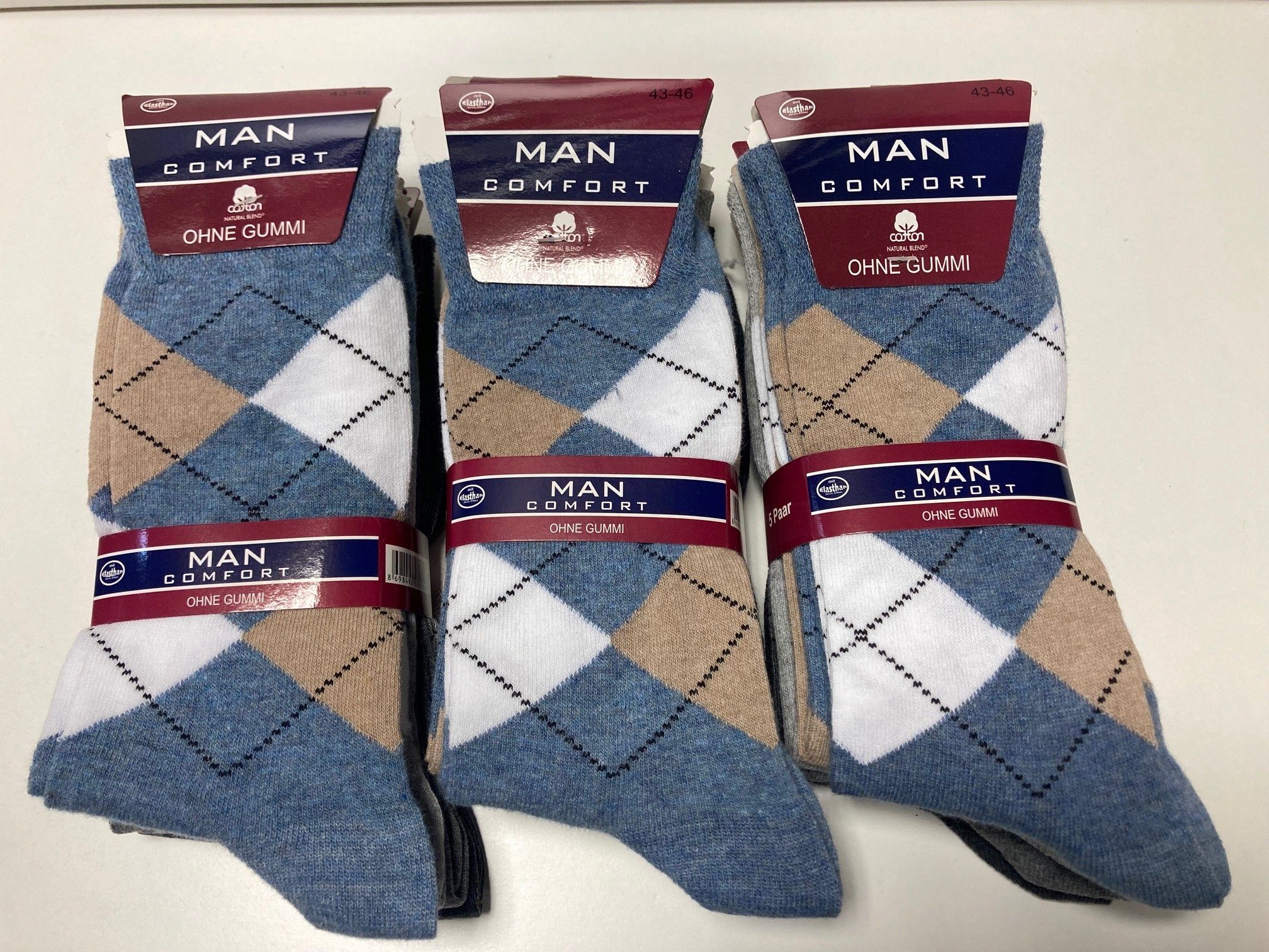 cwonlineshop Freizeitsocken Damen & Herren Socken Kariert Karo Baumwolle (10-Paar) (A1585)