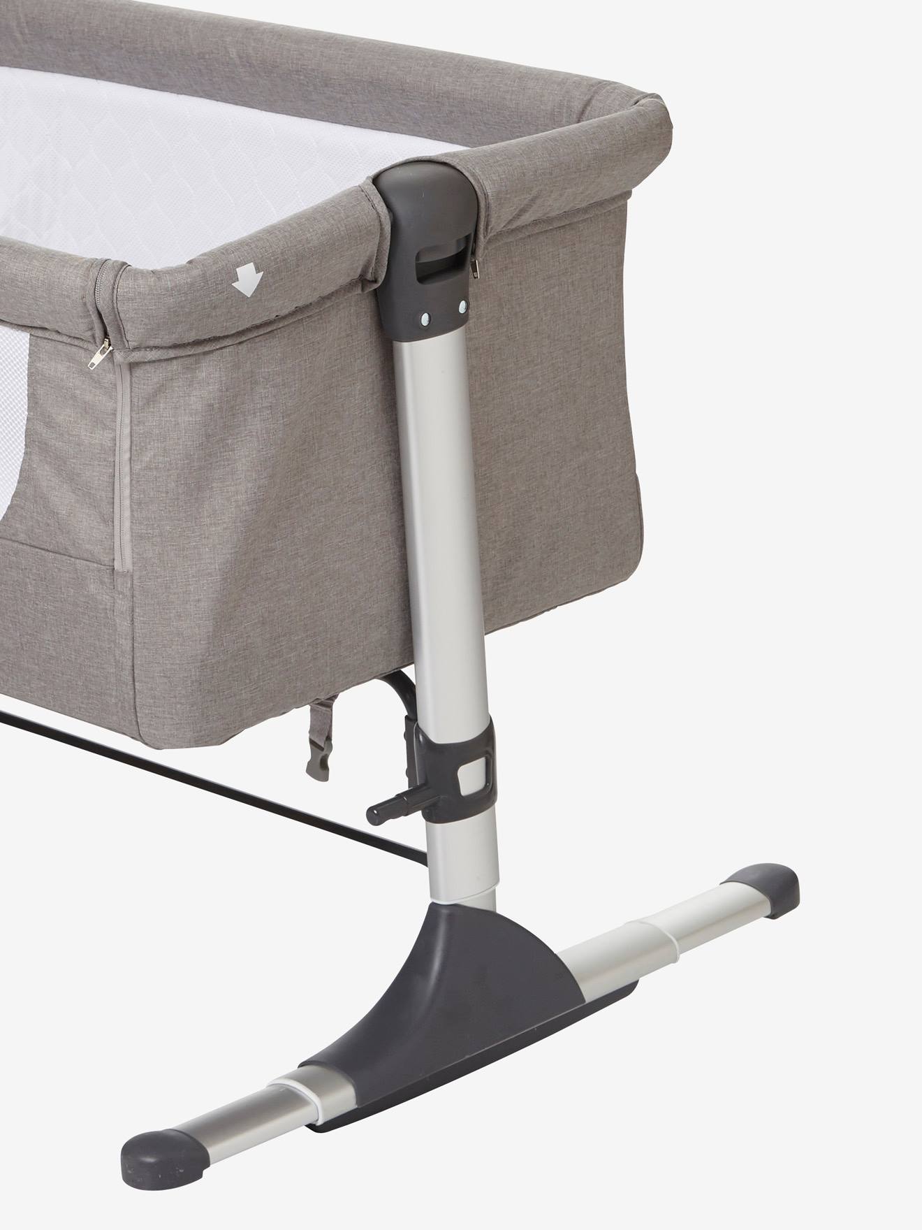 Vertbaudet 2-in-1 Baby Beistellbett/Wiege NEST'BED - grau