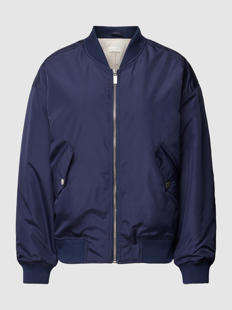 Bomberjacke mit Stehkragen Modell 'COLL' in marineblau