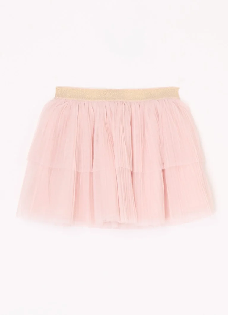 Saia Benetton de tule com lurex