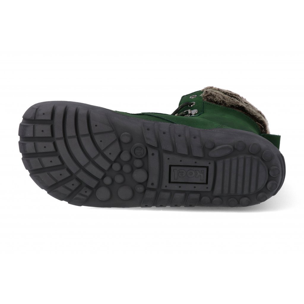 Koel4kids Levi Tex Lambswool Green 05T023.237-305 Winterbarfußstiefeletten