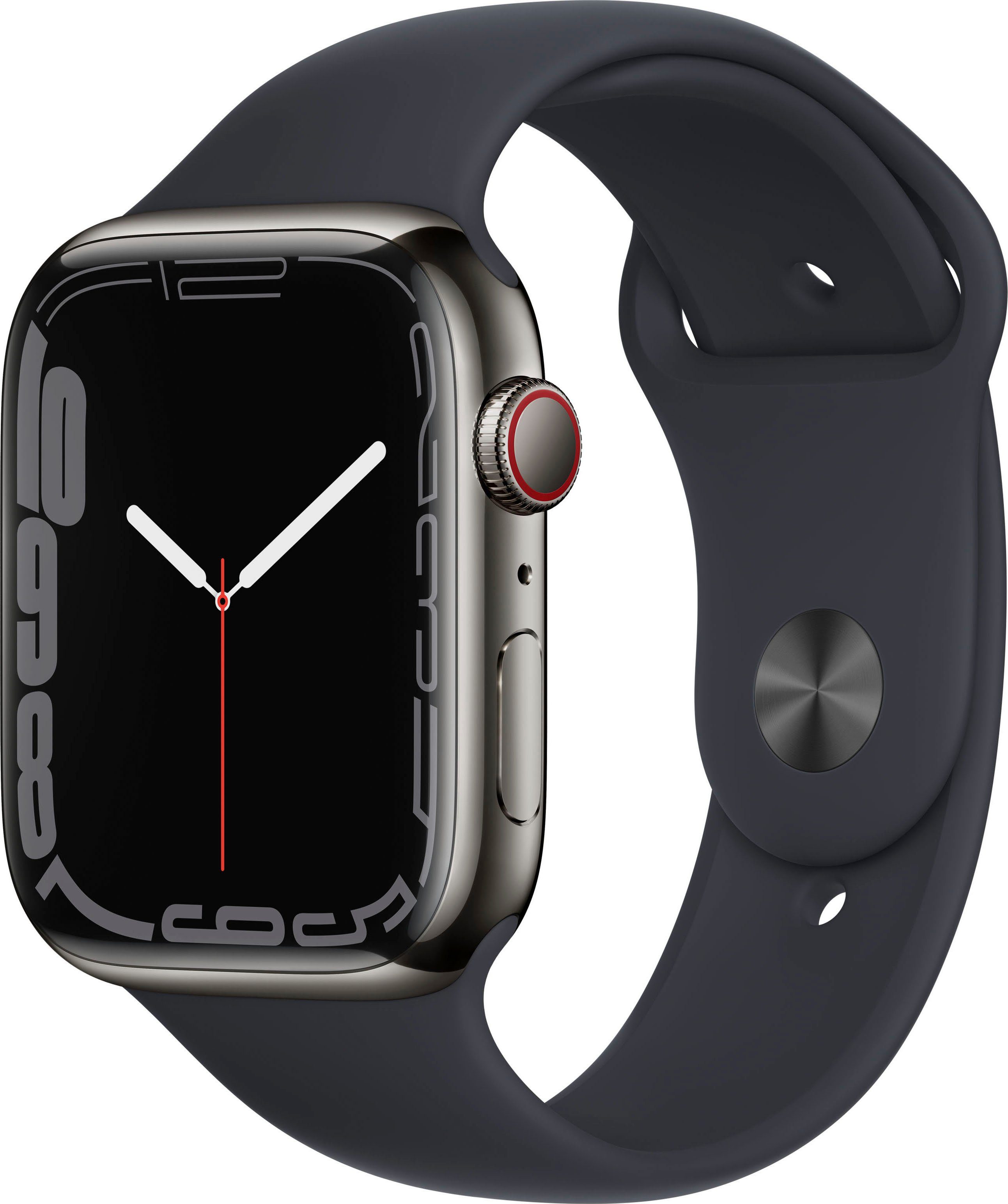 Apple Watch Series 7 GPS + Cellular, 45mm Smartwatch (4,83 cm/1,9 Zoll, Watch OS 8)