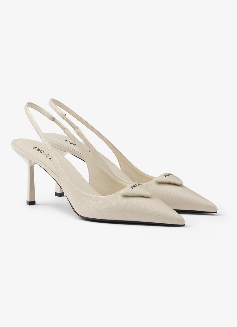 Prada-nahkainen olkalaukku logolla
