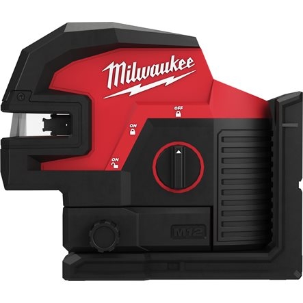 Milwaukee 4933479202 M12 CLL4P-0C Λέιζερ διασταυρούμενων γραμμών/λέιζερ κατακόρυφου πράσινο 12V χωρίς μπαταρίες και φορτιστή