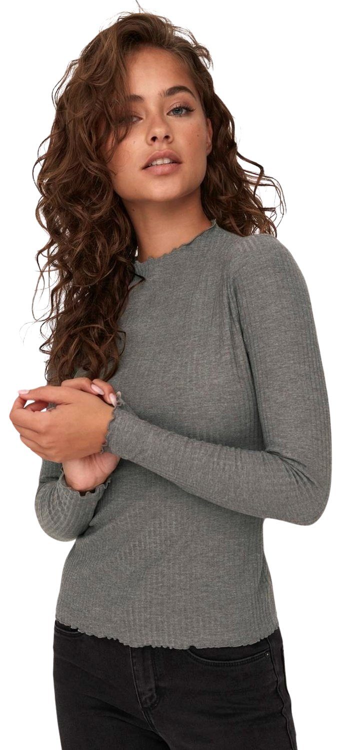 ONLY Stehkragenshirt (2er-Pack) in Unifarbe