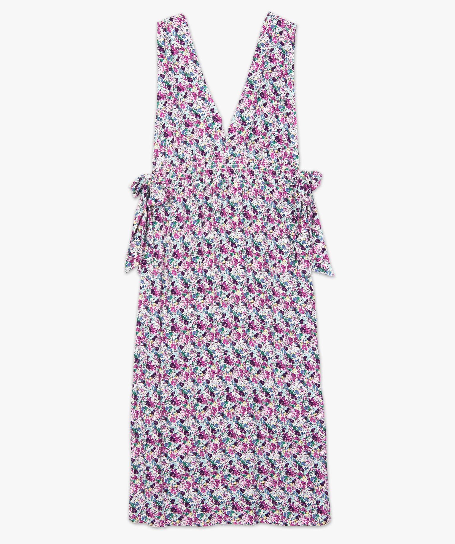 Robe de plage femme imprimée longue et échancrée imprime | GEMO