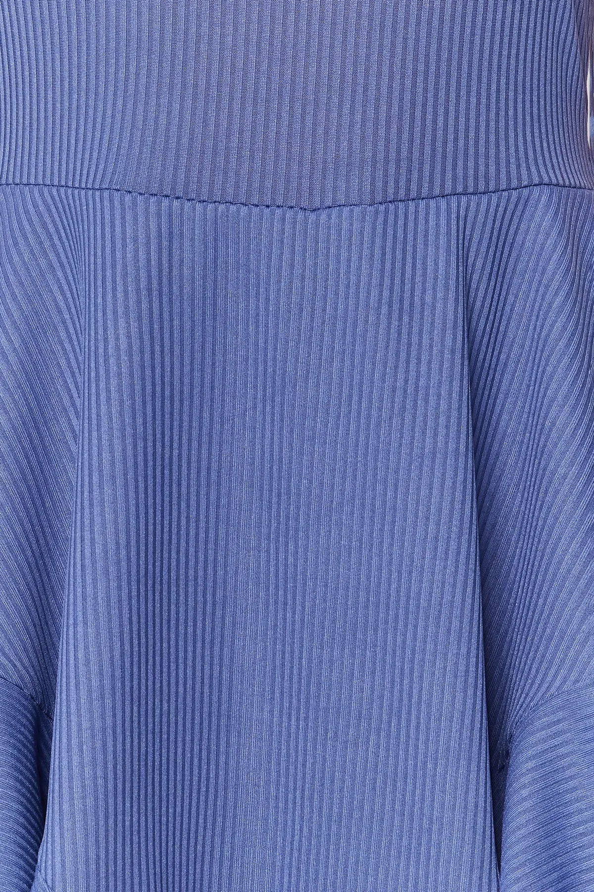 Trendyol Collection  Indigoblau bedruckter Mini-Strick-Jumpsuit mit Riemchenvolant und Shorts TWOSS23TU00044