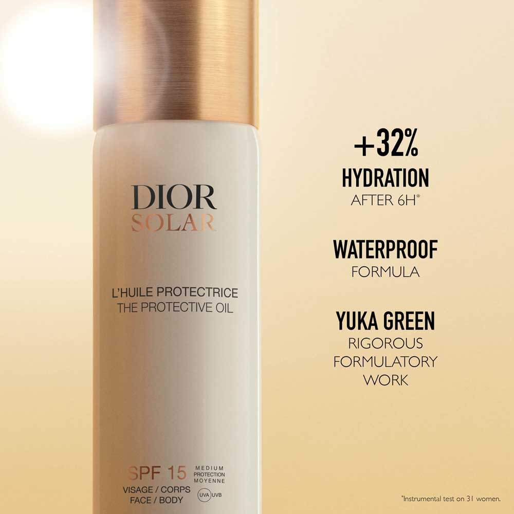 DIOR Dior Solar L&'Huile Protectrice Visage et Corps SPF 15 Sonnenöl – Sonnenspray – Mittlerer Schutz