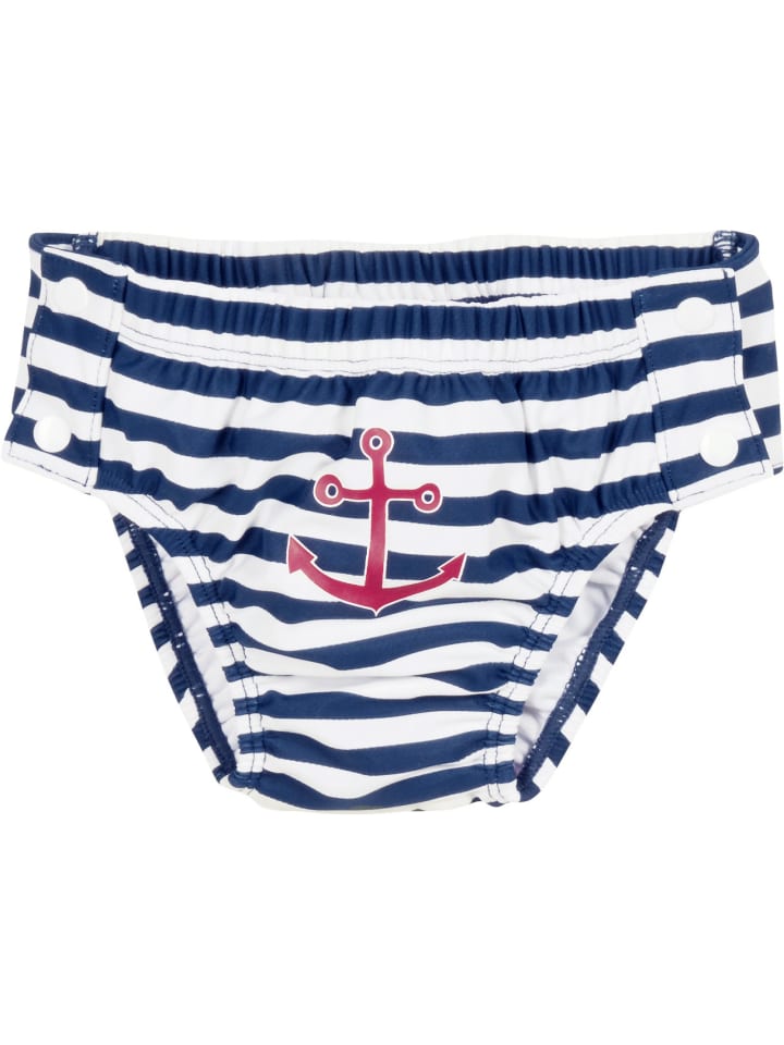 Playshoes UV-Schutz Windelhose Maritim zum Knöpfen in Marine/weiß günstig kaufen