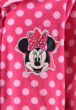 Minnie Mouse Kinderbademantel Kinder Mädchen Bademantel Morgenmantel mit Reißverschluss