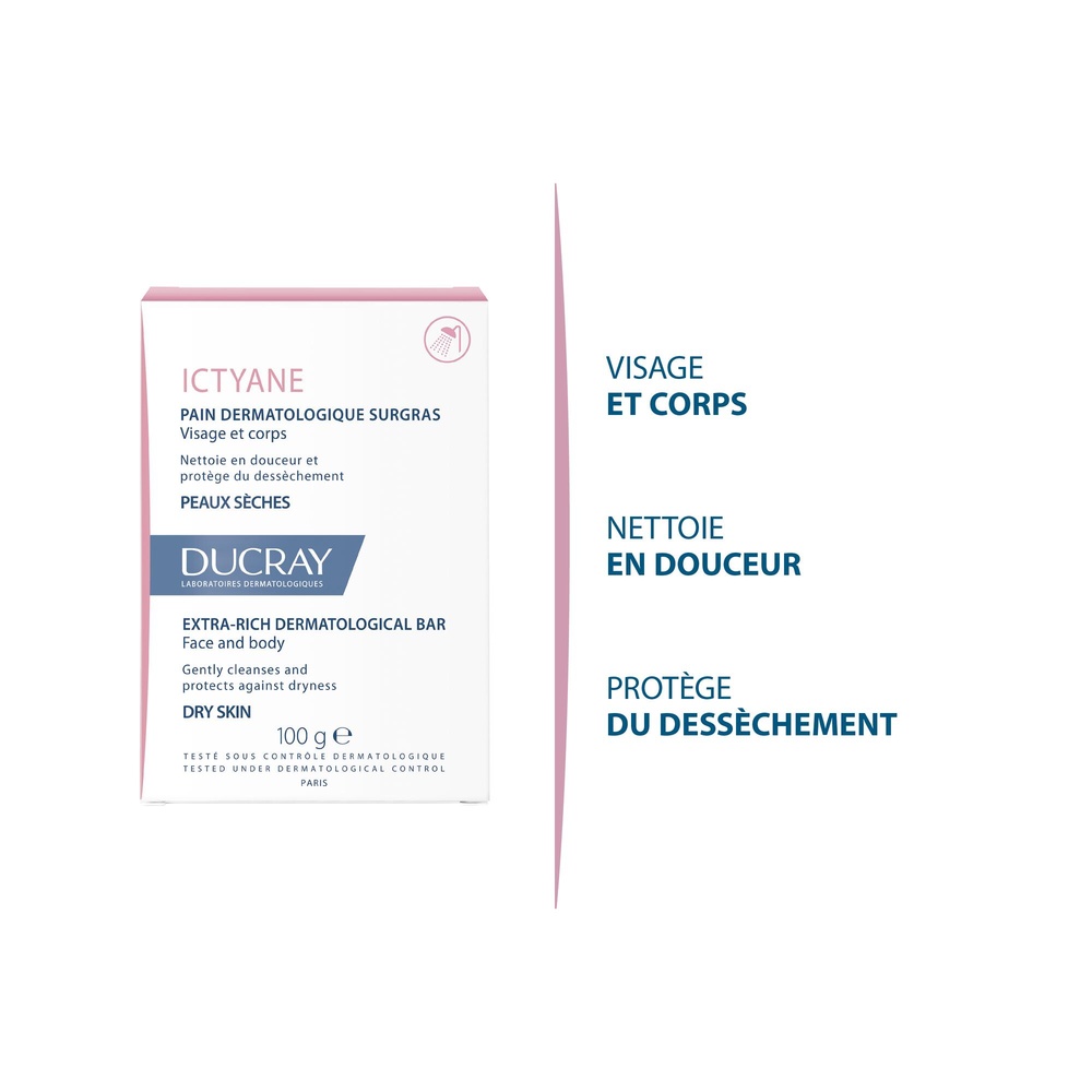 Ducray Ictyane Pain surgras 100 g Pain surgras