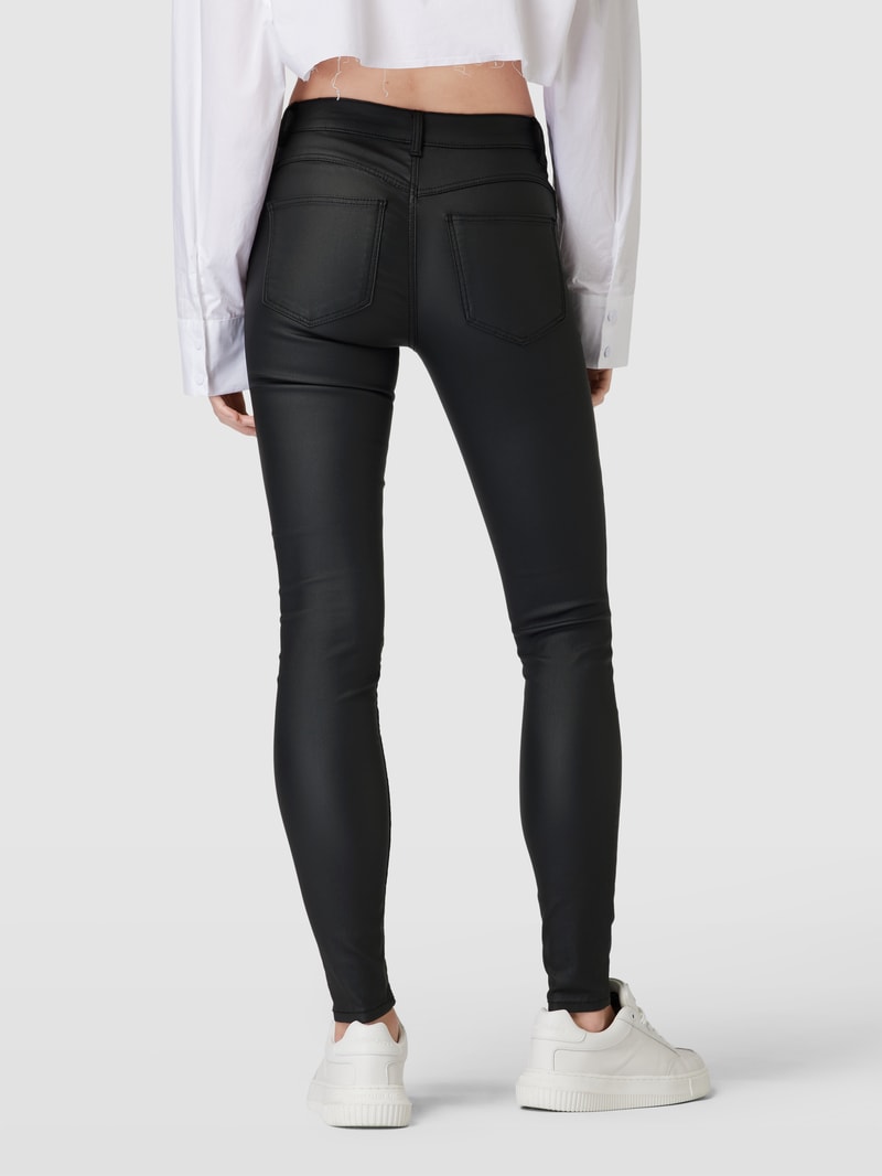 Jeans in unifarbenem Design Modell 'SHAPE-UP PARO' in schwarz