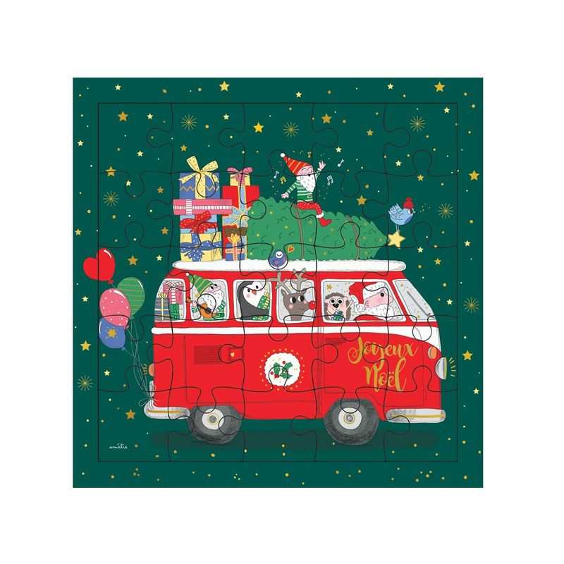Carte Puzzle Van Noël