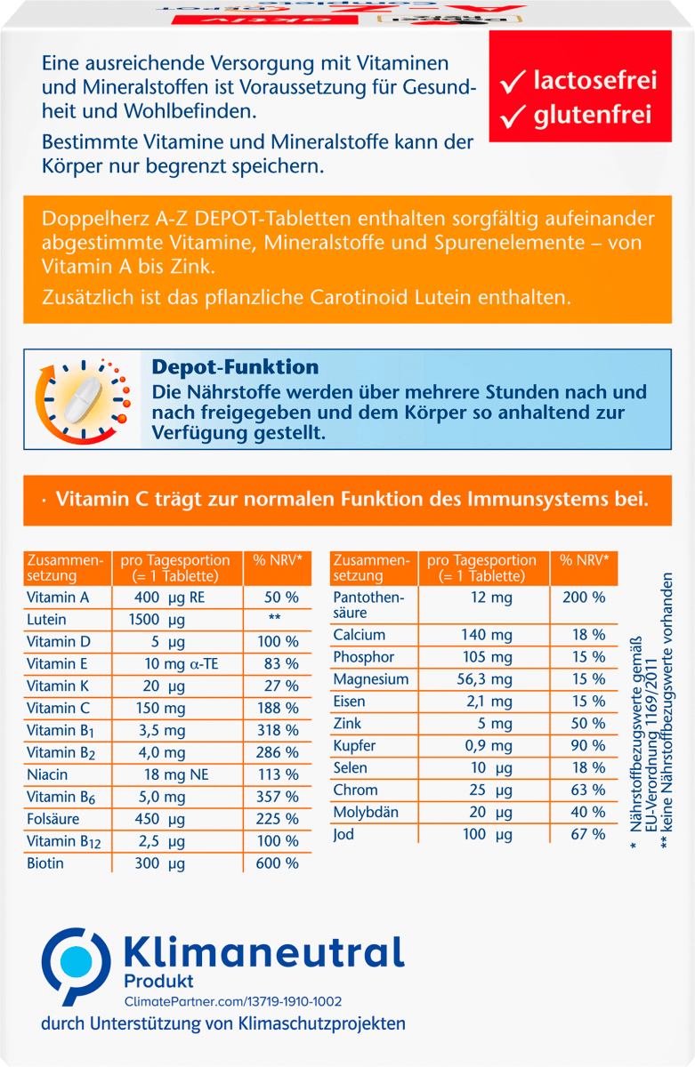 A-Z Depot Tabletten 120 St, 178,8 g