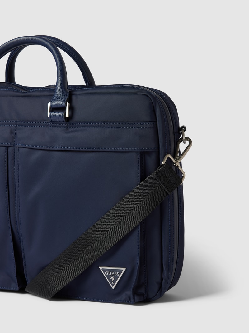 Laptoptasche mit Schulterriemen Modell 'CERTOSA' in dunkelblau