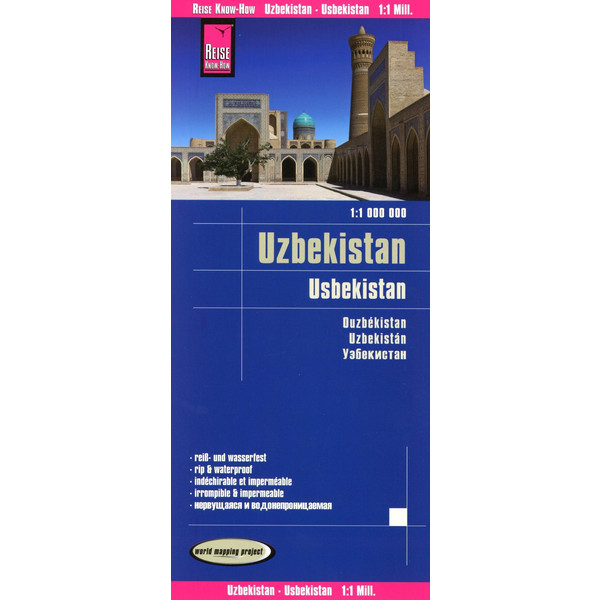 Reise Know-How Landkarte Usbekistan 1 : 1.000.000 - Straßenkarte