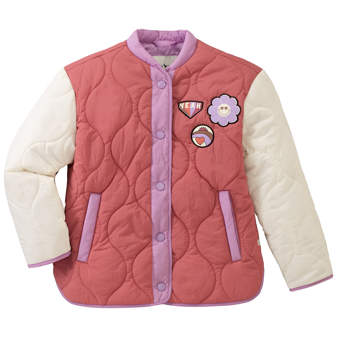 Mädchen Steppjacke mit Patches