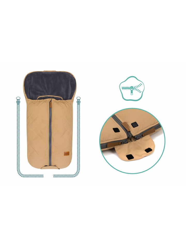 fillikid Winterfußsack Nevado Gr. 0 Exklusiv in Cappuccino günstig kaufen onesize