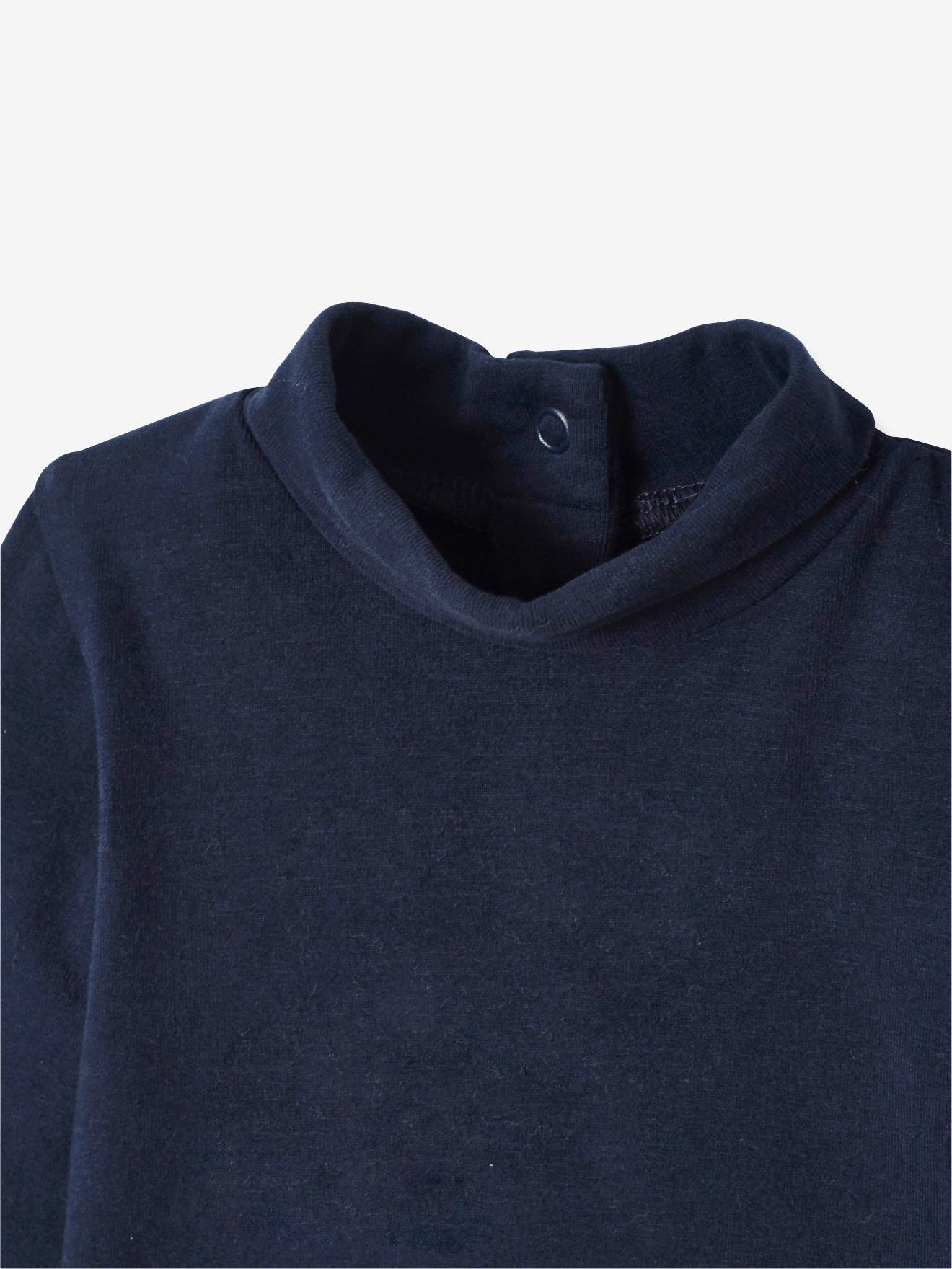 Lot de 2 bodies bébé col montant manches longues lot navy