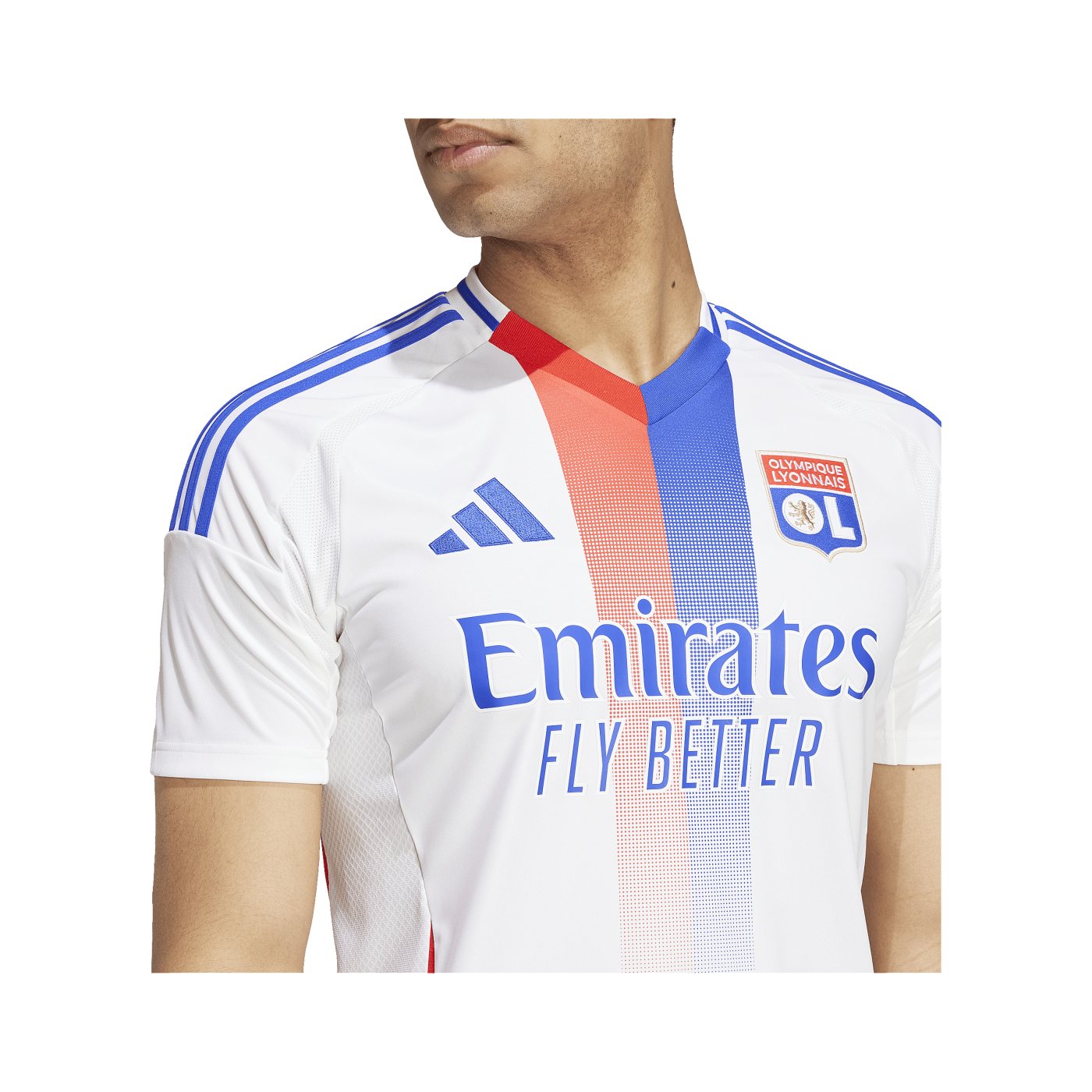 adidas Olympique Lyon Trikot Home 2024/2025 Weiss