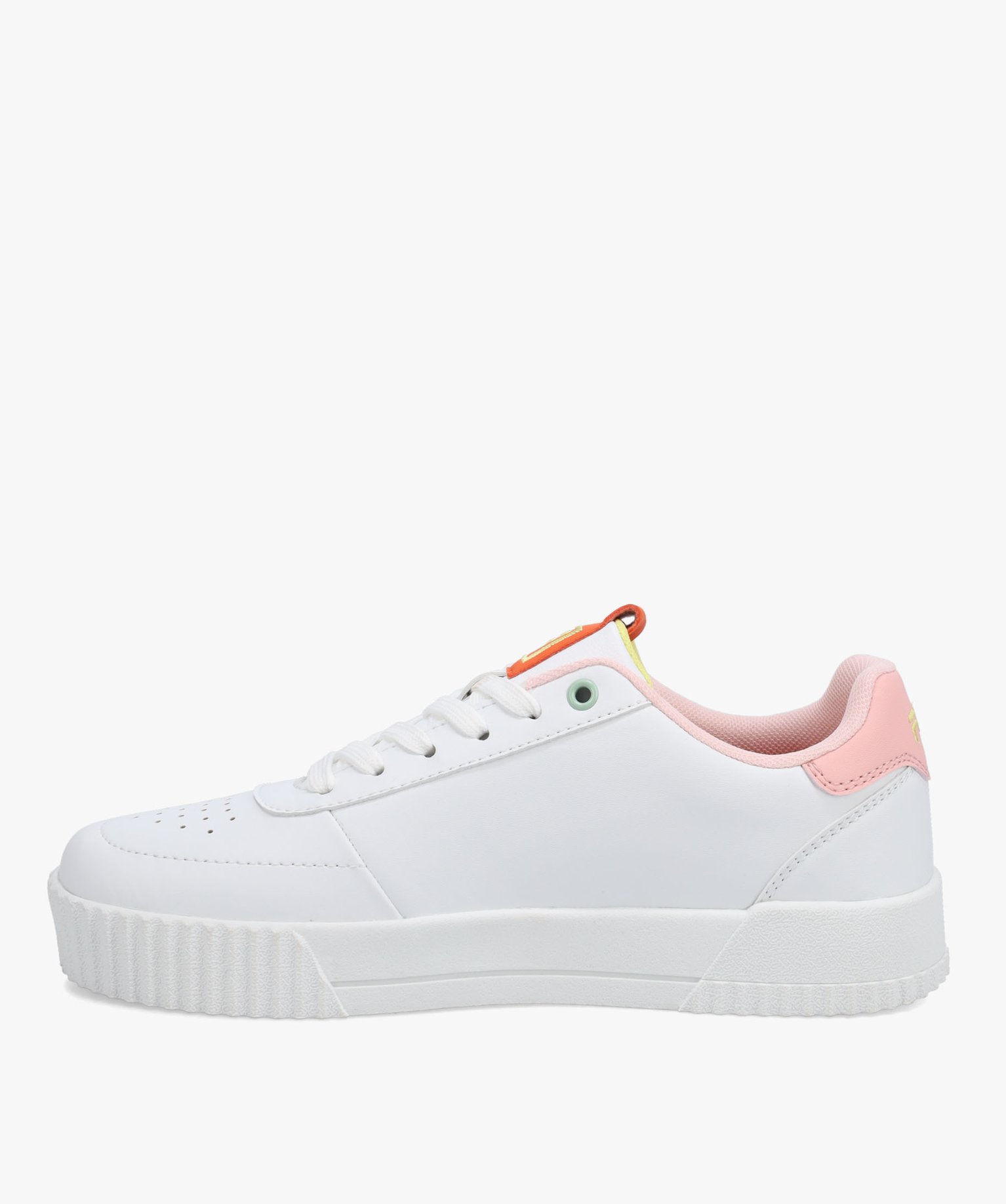 Tennis femme à détails colorés fermeture lacets – Fila ... blanc | GEMO
