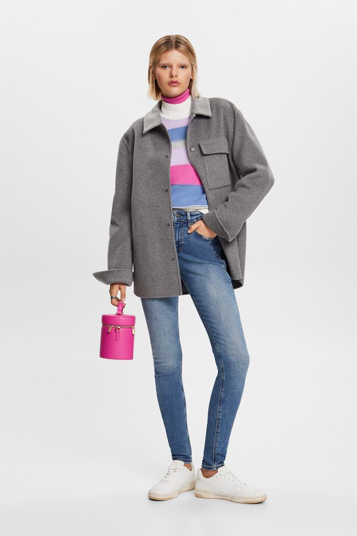 Skinny Jeans mit hohem Bund